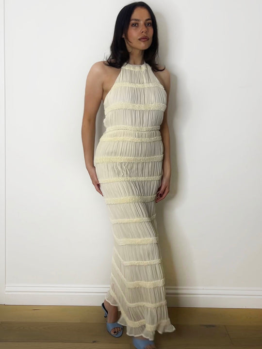 LULU CREAM MAXI DRESS