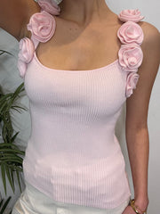 PINK ROSE KNIT TOP