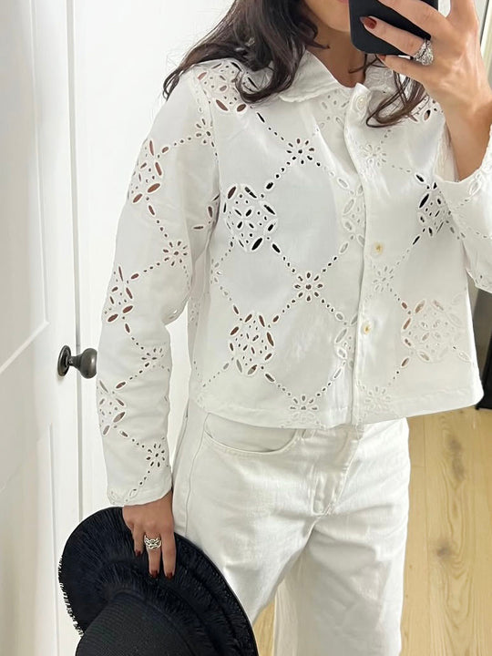 ANGLAISE DENIM SHIRT WHITE