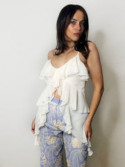FRILL DETAIL CAMI CREAM