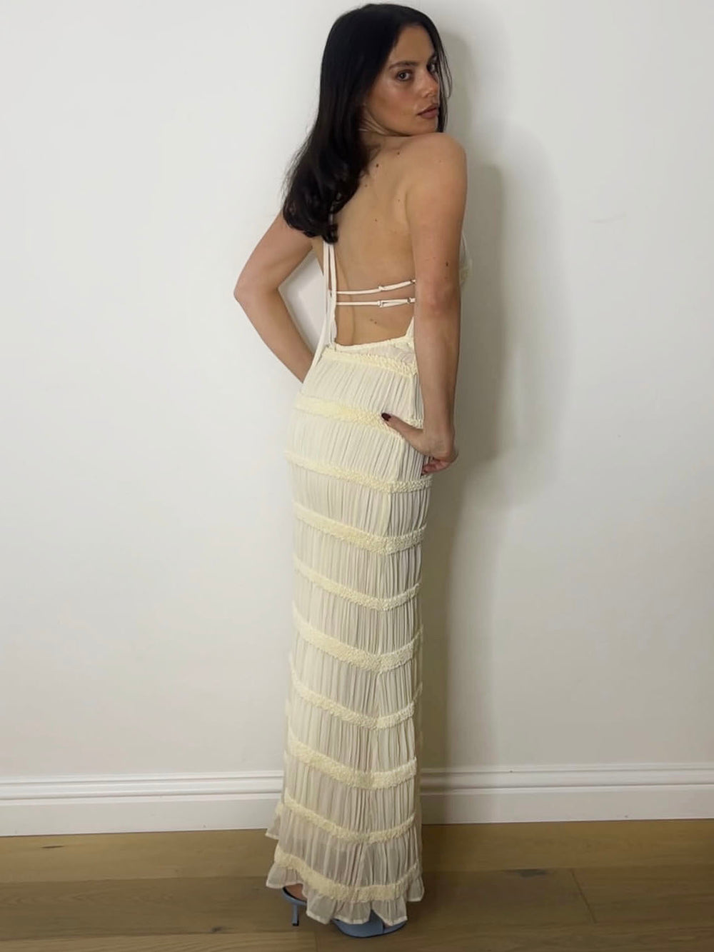 LULU CREAM MAXI DRESS