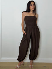 BALLOON JUMPSUIT CHOC
