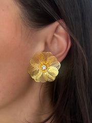 FILIGREE FLOWER EARRING GOLD