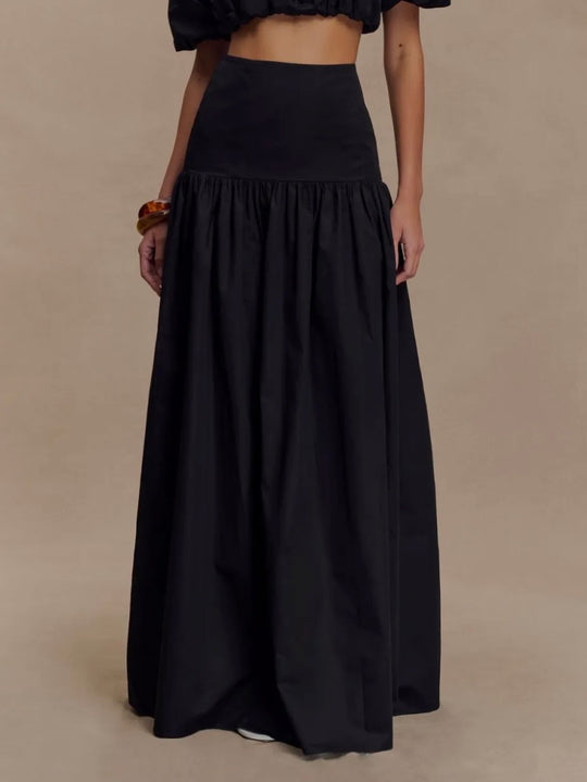 ELOISE MAXI SKIRT BLACK