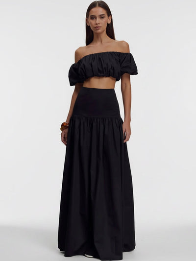 ELOISE MAXI SKIRT BLACK
