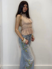LULU HALTER TOP ROSE