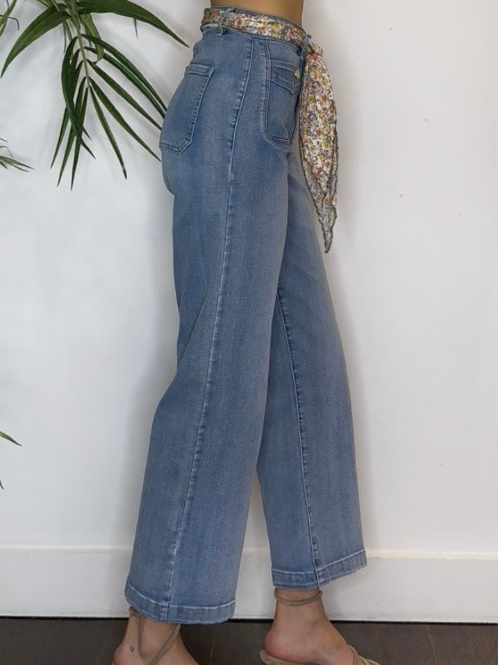 DAISY SCARF DENIM JEANS