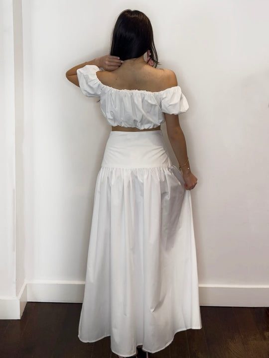 ELOISE MAXI SKIRT WHITE