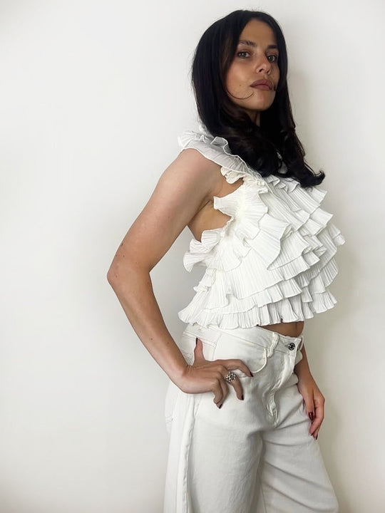 RUFFLE HALTER