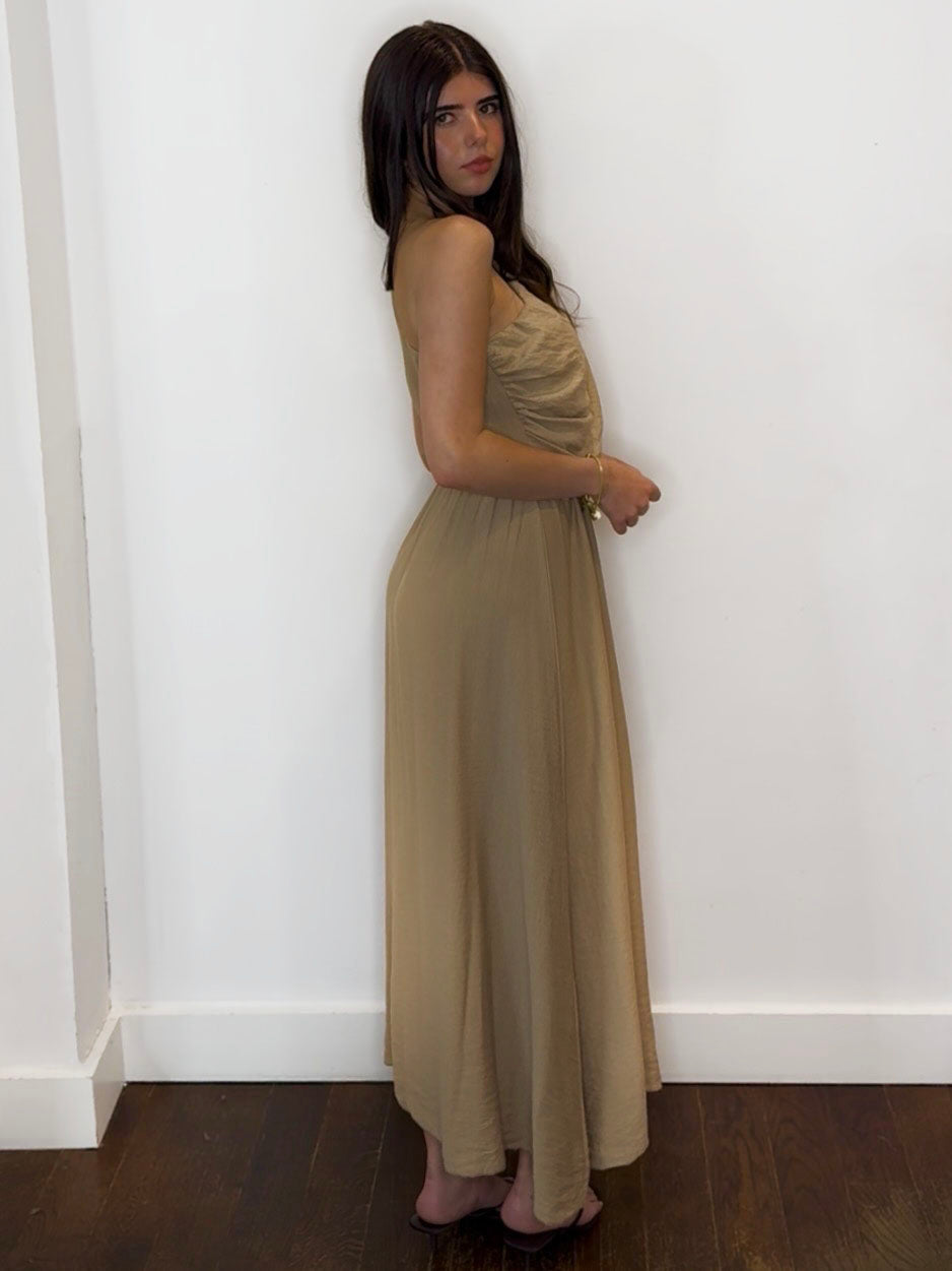 TARA MAXI DRESS CAMEL