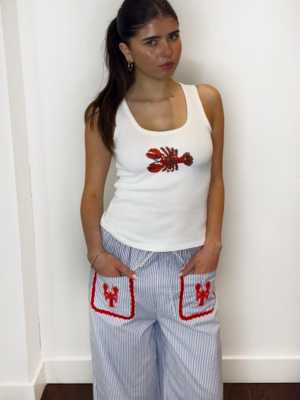 LOBSTER STRIPE PALAZZO