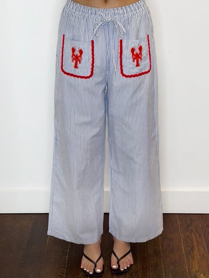 LOBSTER STRIPE PALAZZO