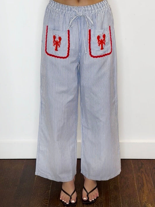 LOBSTER STRIPE PALAZZO