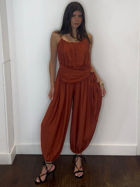 ROSALIE JUMPSUIT RUST