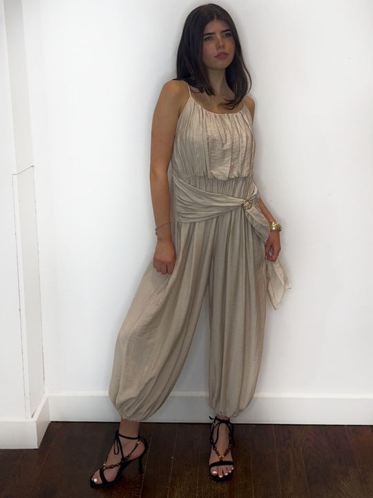 ROSALIE JUMPSUIT BEIGE