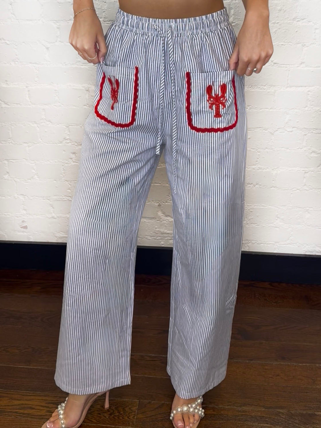 LOBSTER STRIPE PALAZZO