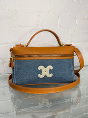 LOGO VANITY DENIM / TAN